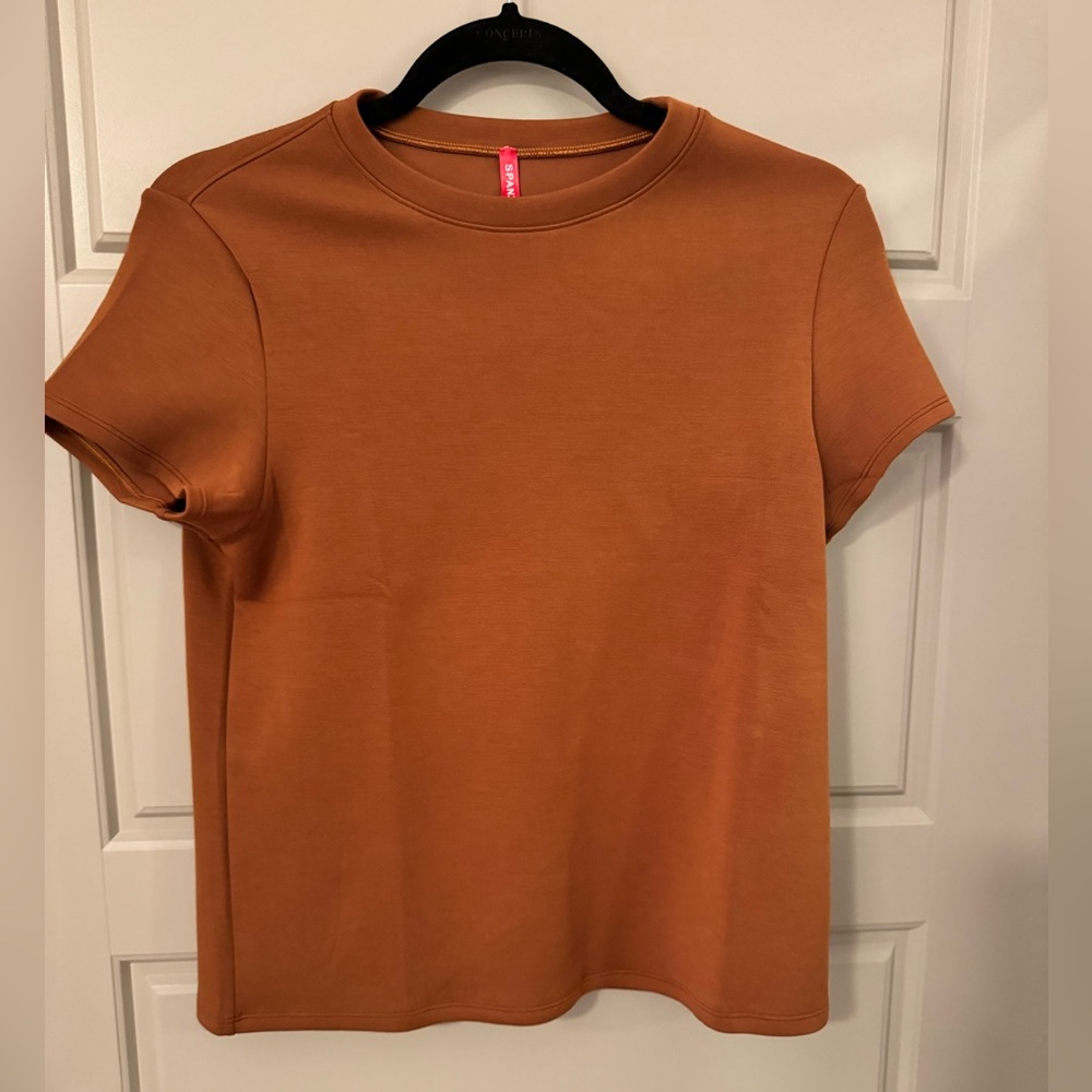 Spanx air essentials cap sleeve top butterscotch